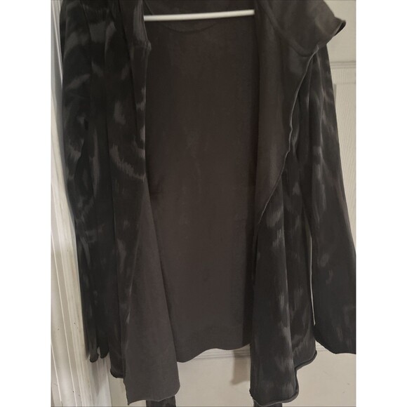LUCKY BRAND Medium Jacket Kimono Hoodie Jingo IKat Cat Tiger Animal Y2K Vintage - Picture 3 of 8